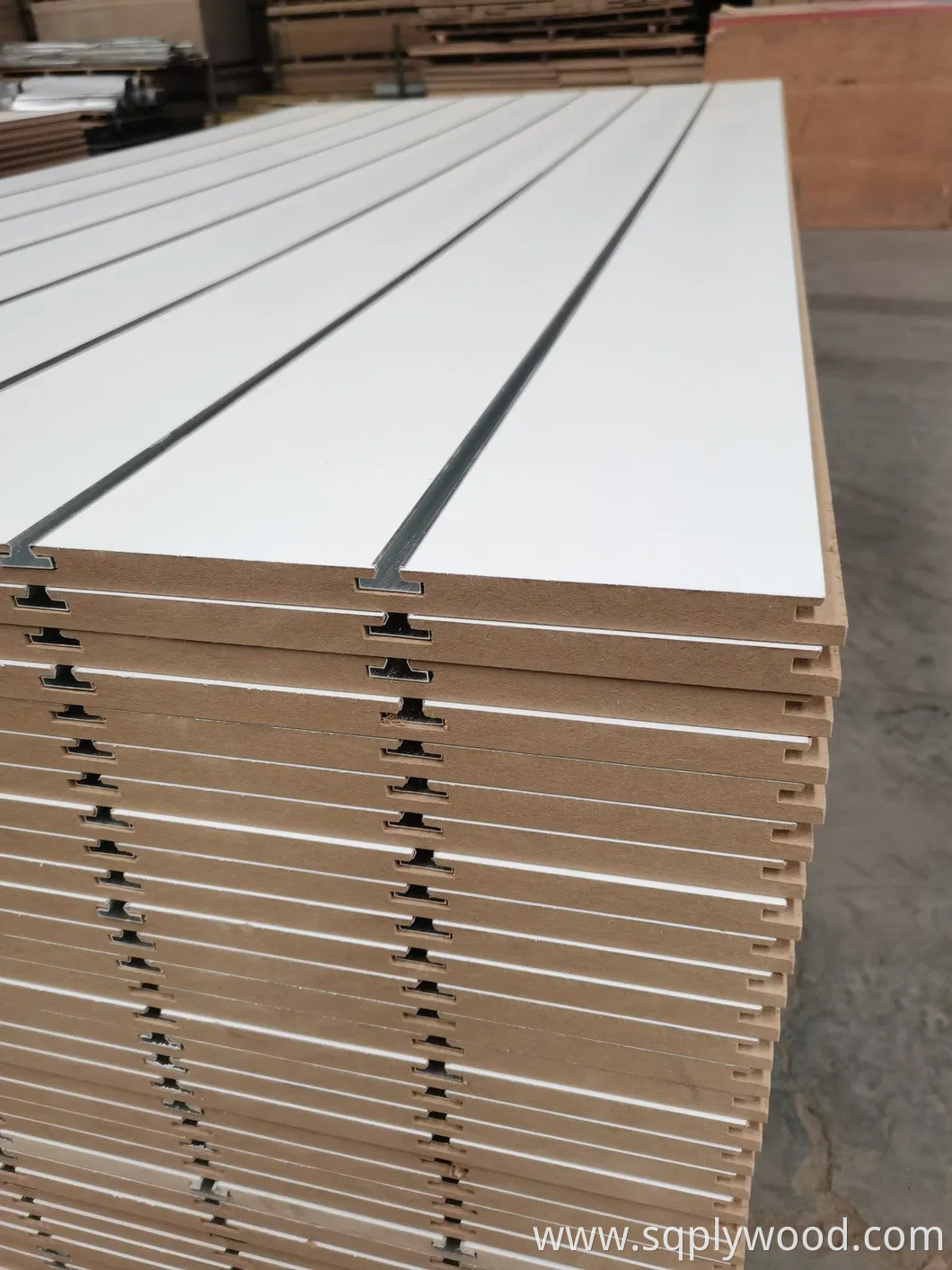 Factory-Groove and Slot White Melamine MDF in 12mm 15mm 18mm
